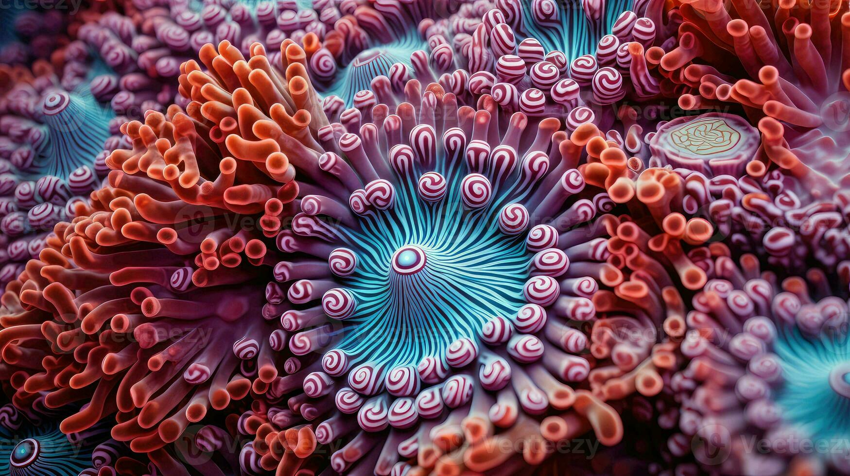 ai generado ecosistema atolones coral arrecifes foto