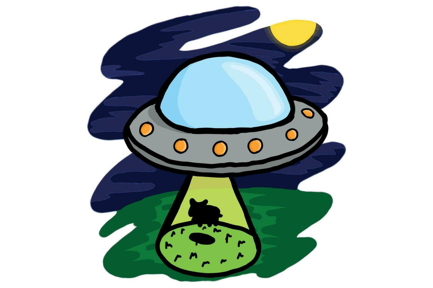 UFO - Alien Spaceship Vector