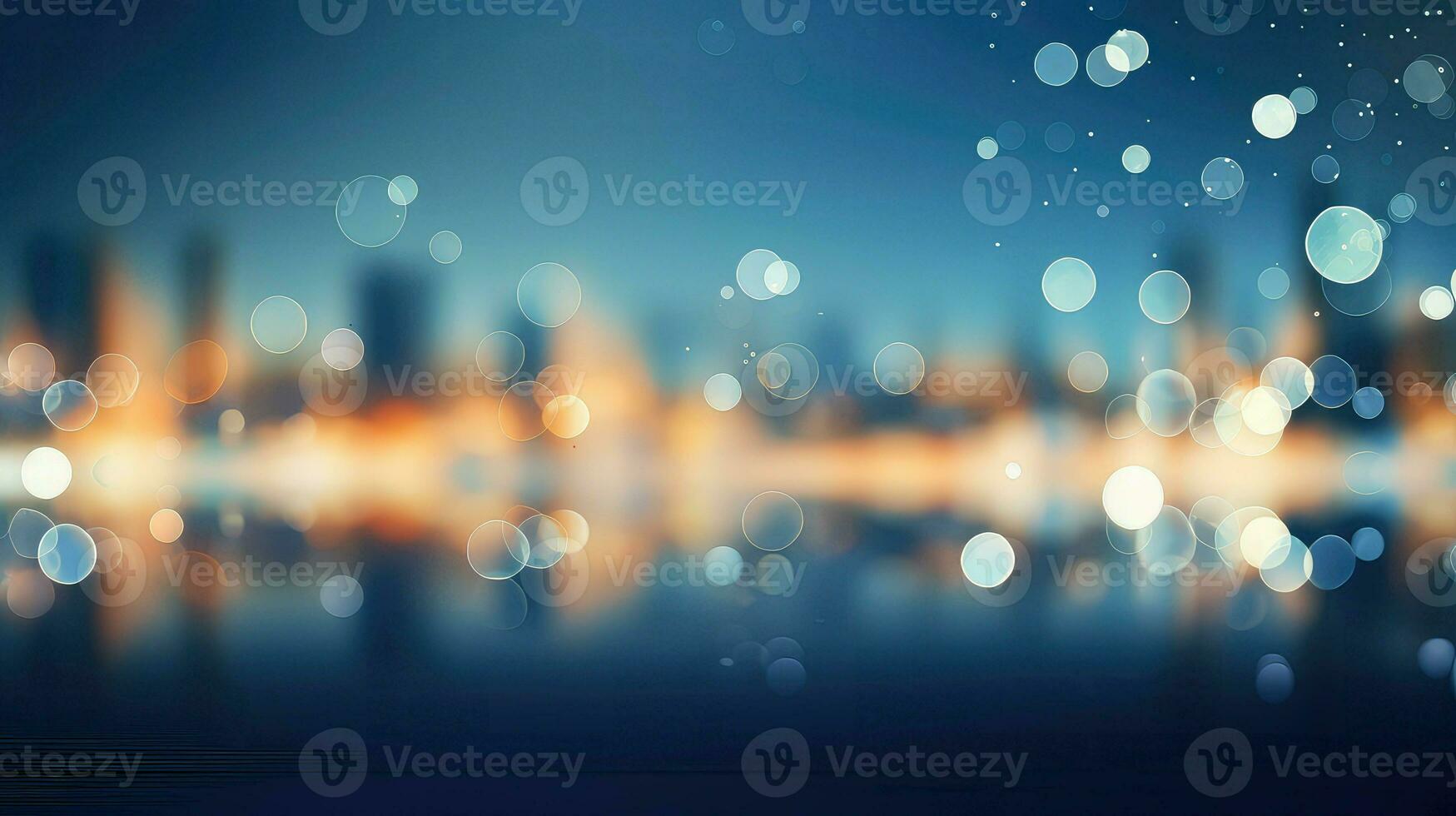 AI generated lights bokeh business background photo