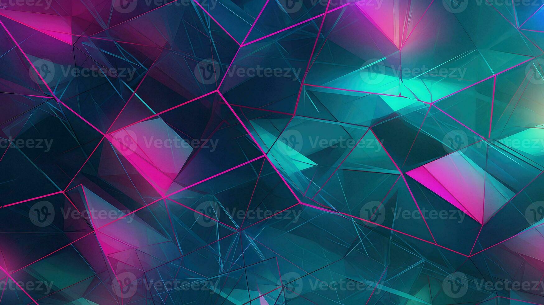 AI generated abstract geometric electronic background photo