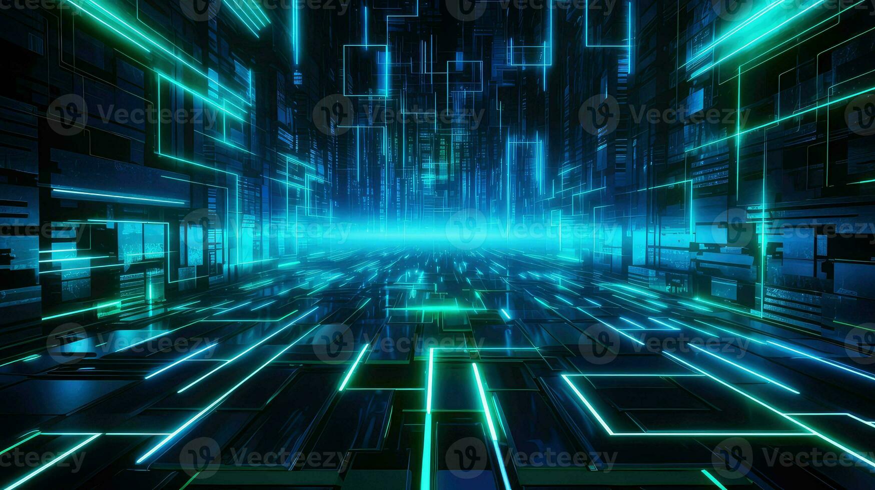 AI generated security cyber digital background photo
