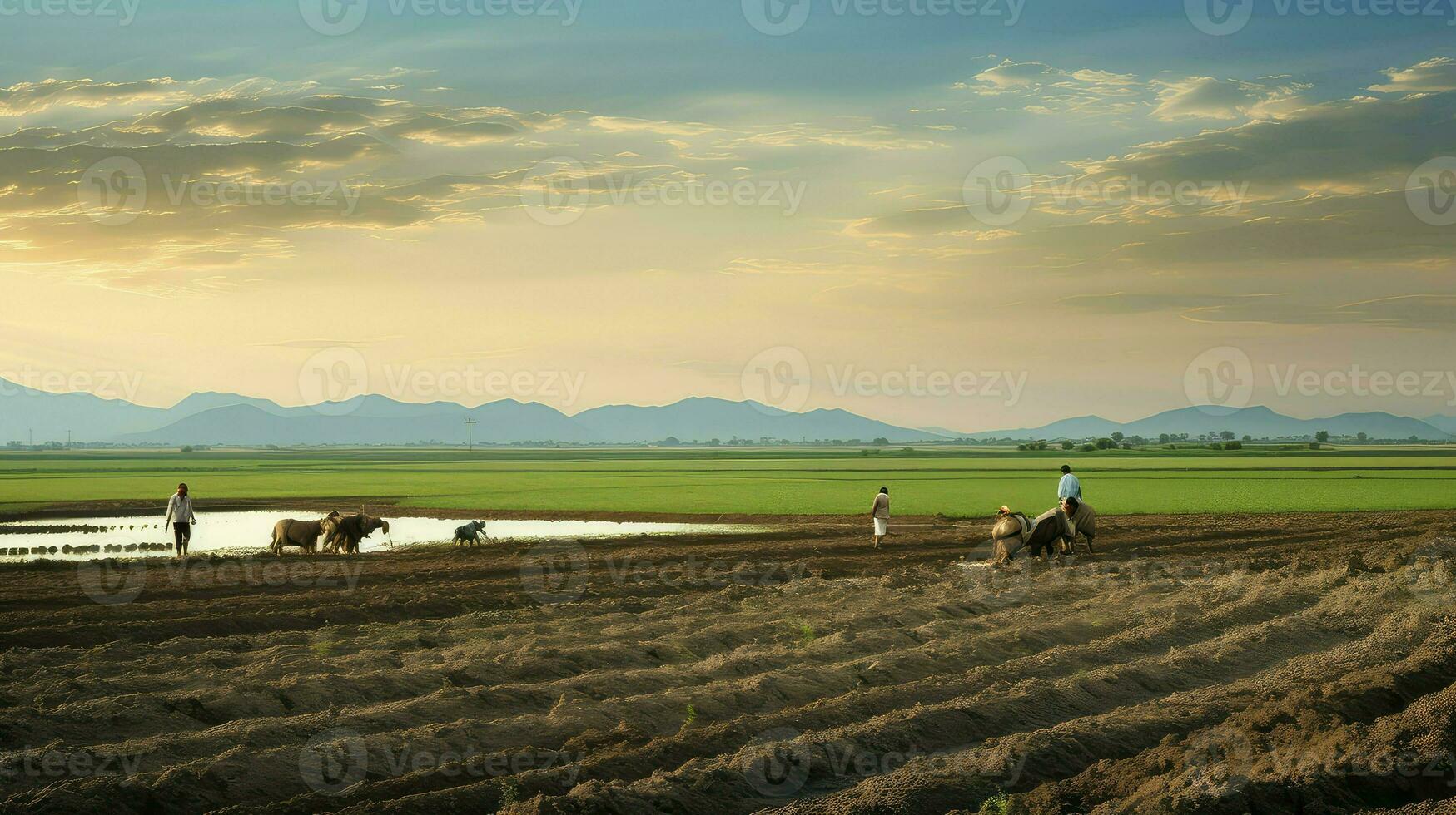 AI generated sediment alluvial plains landscape photo