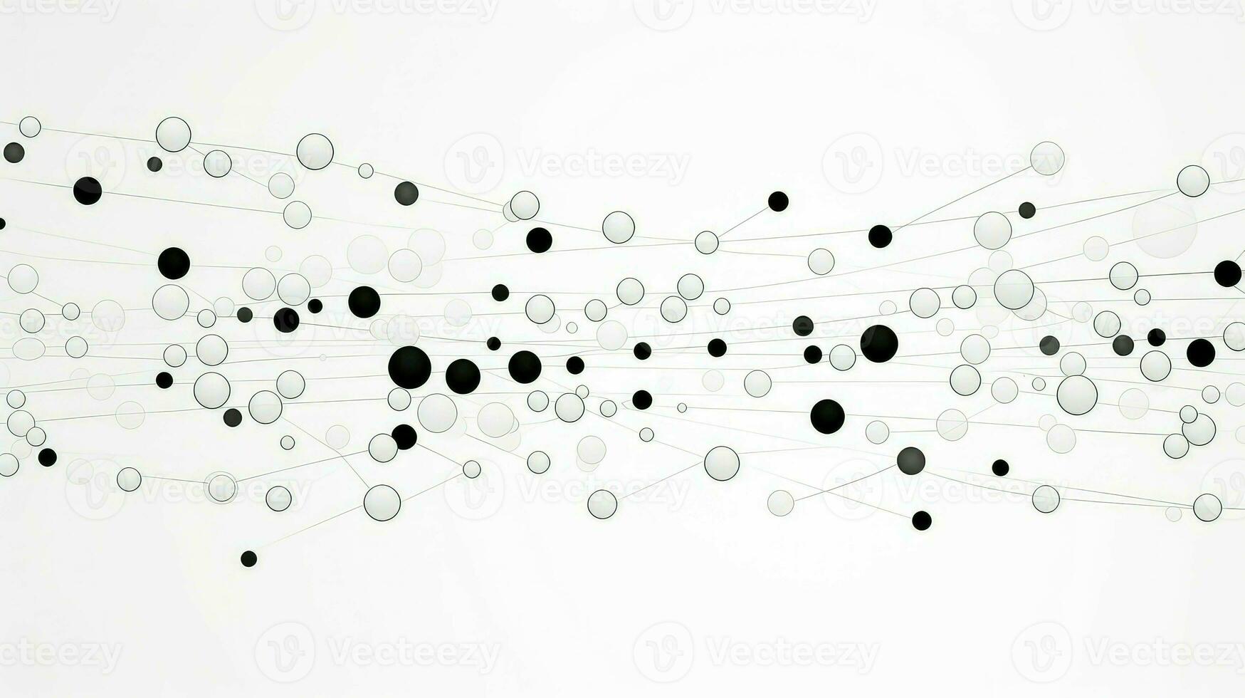 AI generated discovery science dots background photo