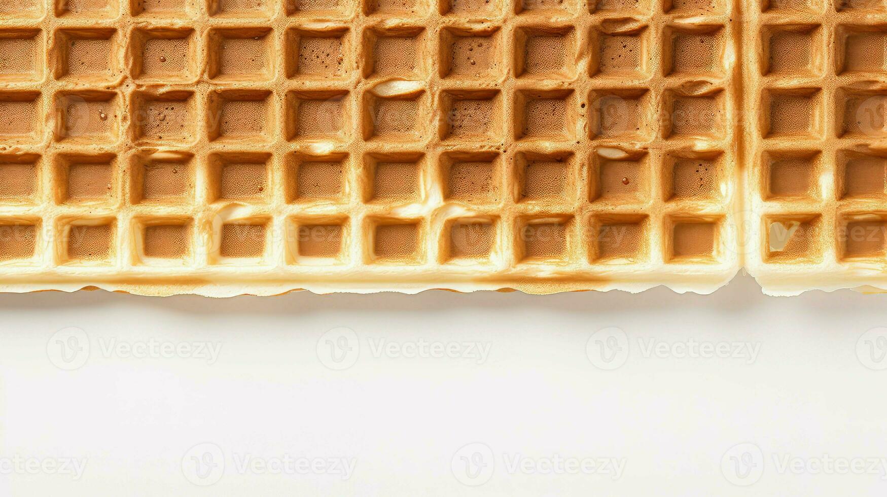 AI generated dessert wafer waffle food photo