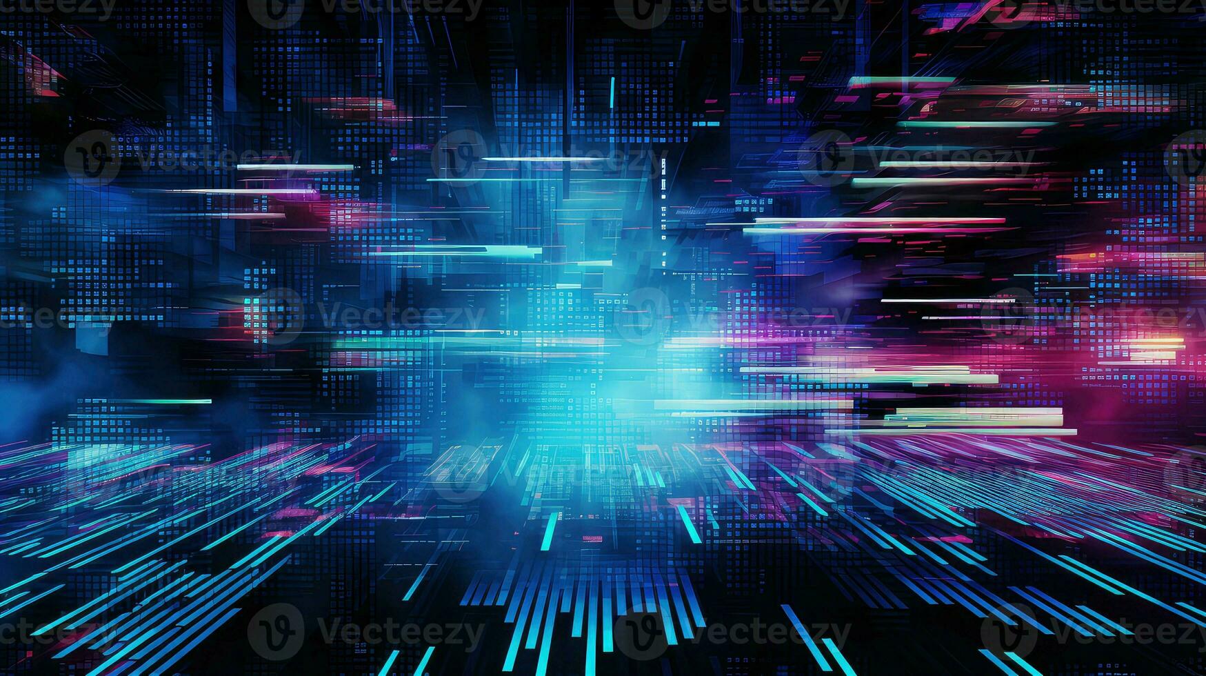 AI generated internet cyber digital background photo