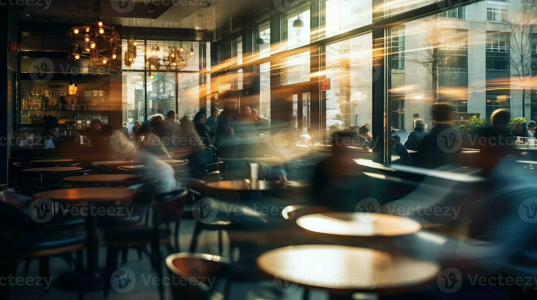 AI generated privacy blur nobody business photo