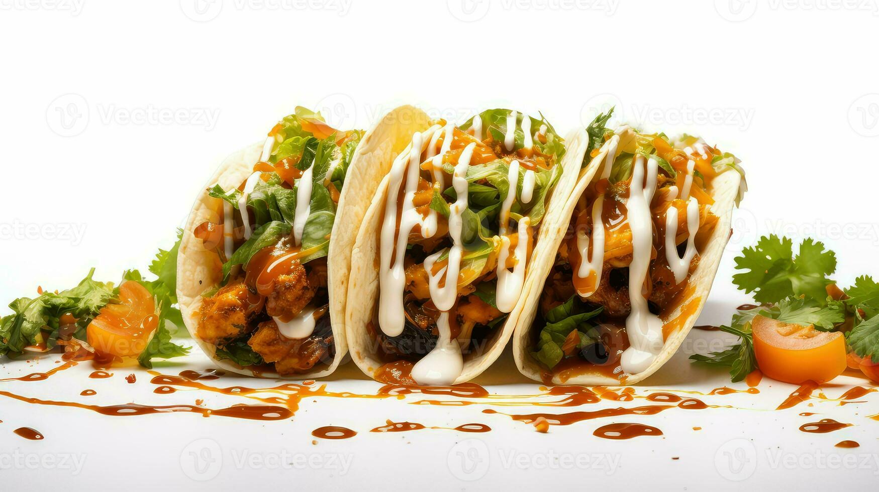 AI generated sour sauce taco food photo