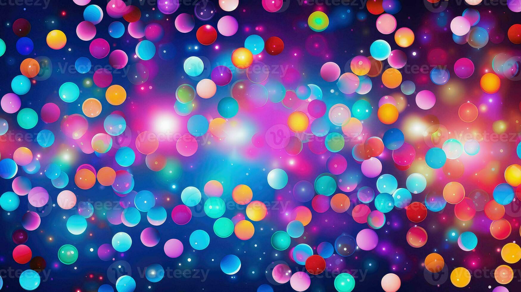 AI generated colorful bright dots background photo