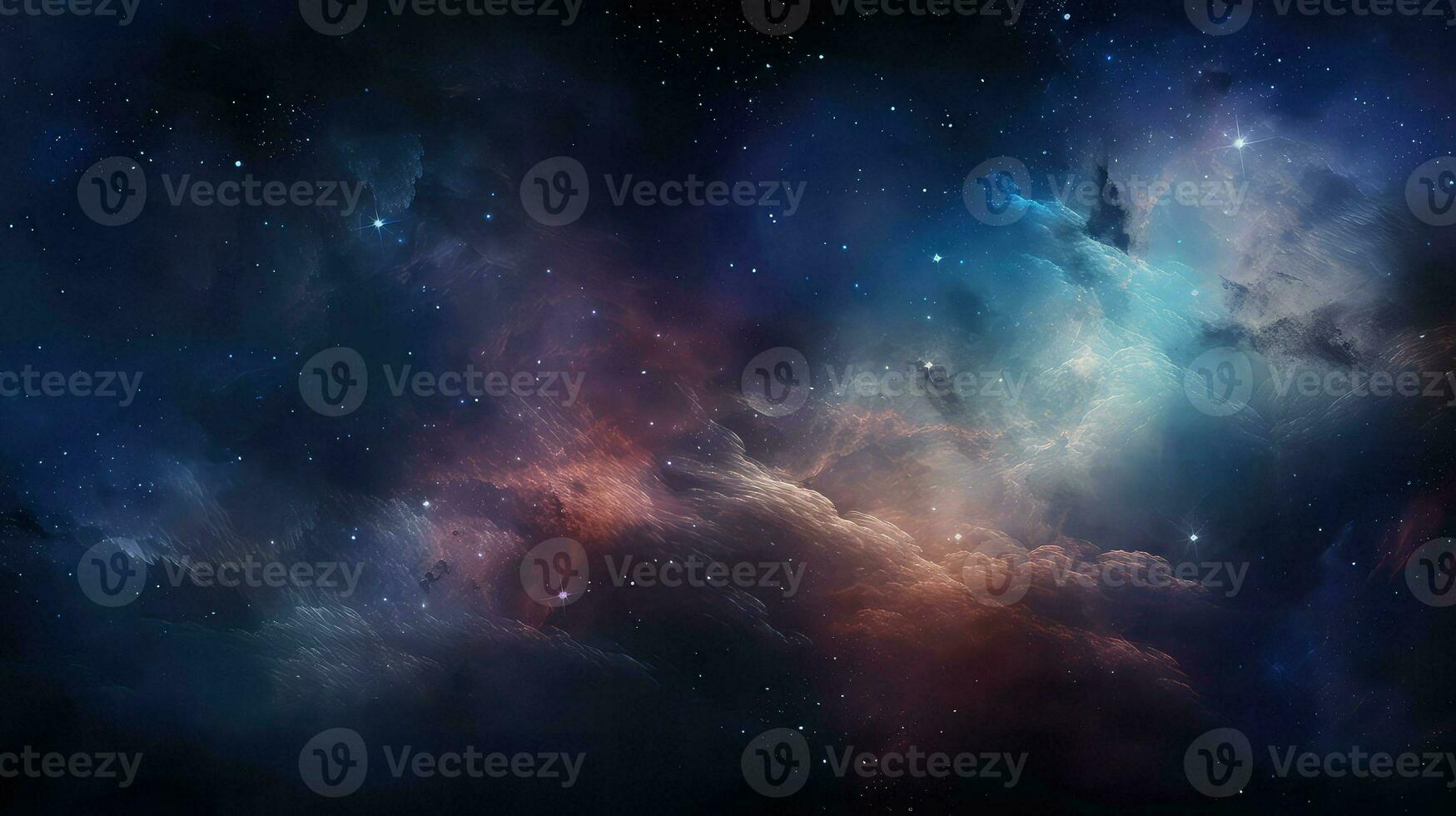 AI generated universe space empty background photo