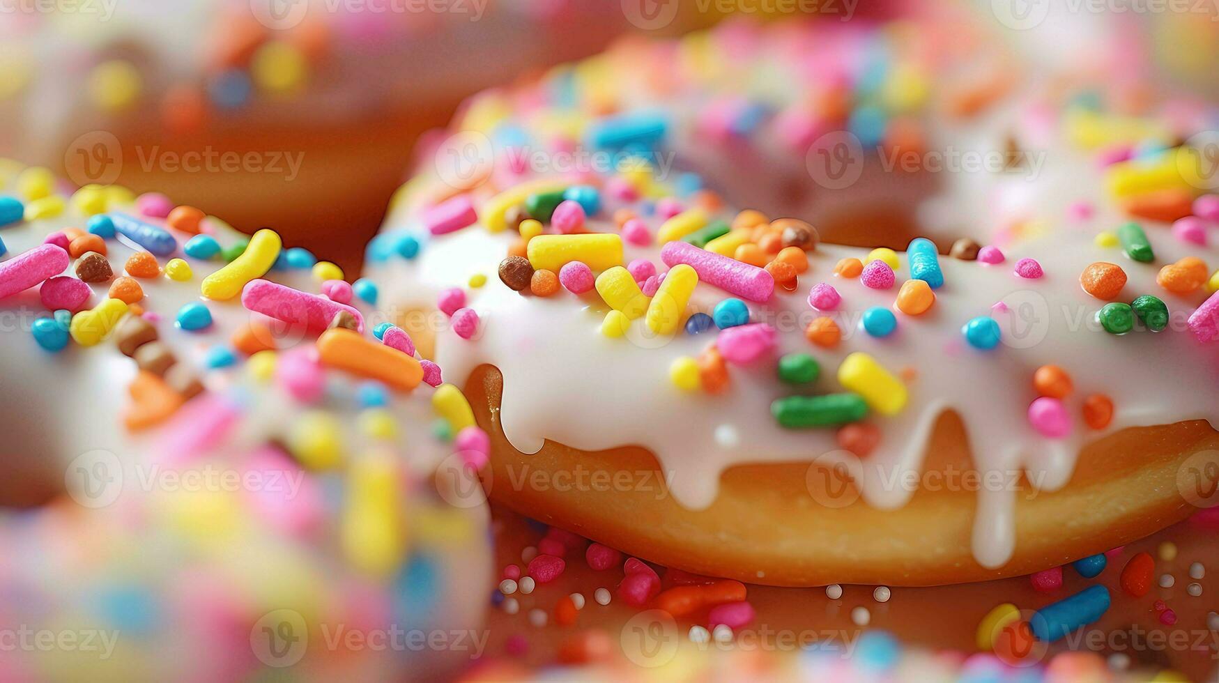 AI generated bakery closeup donut food photo