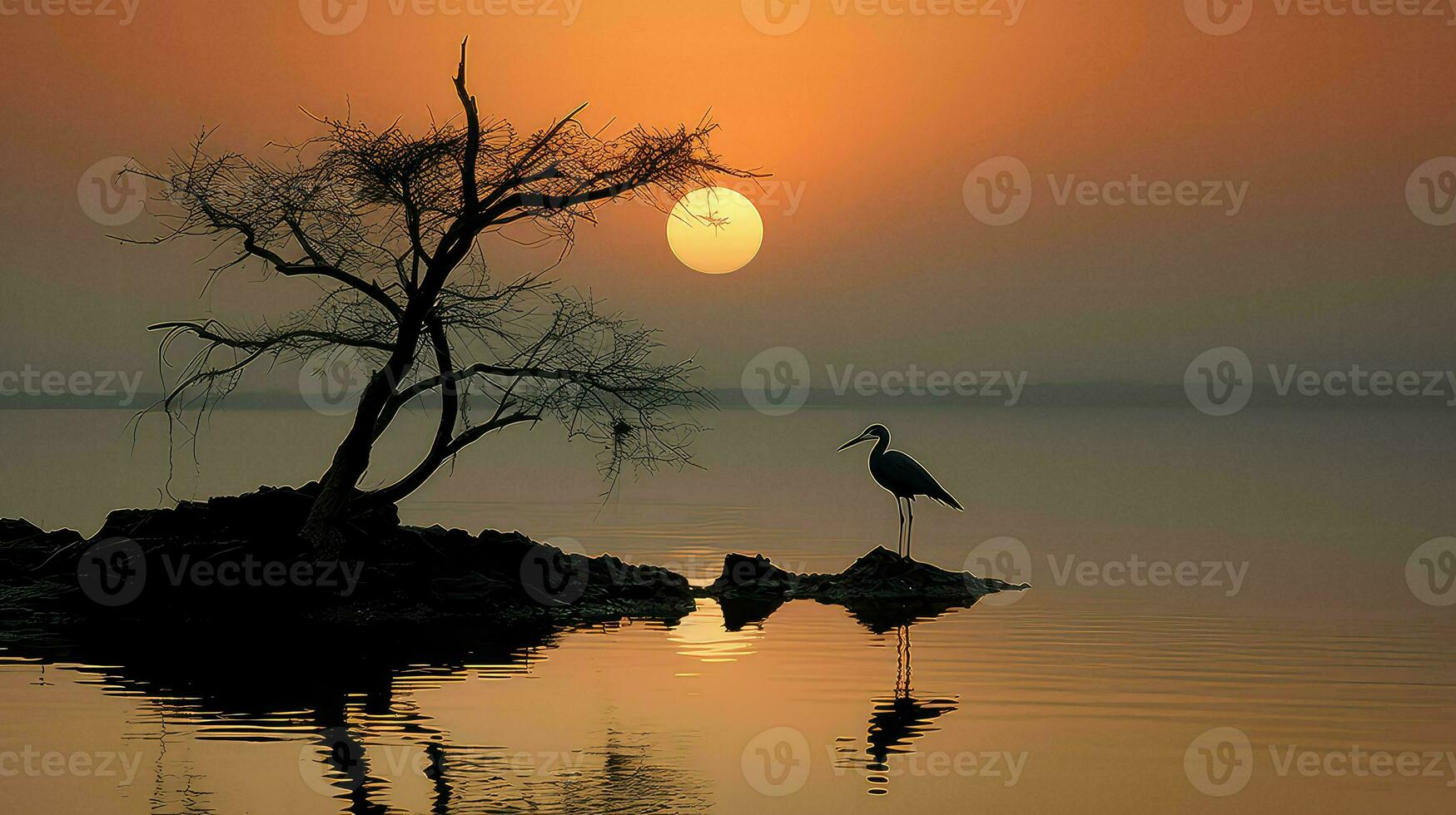 AI generated wetland mangrove forest landscape photo