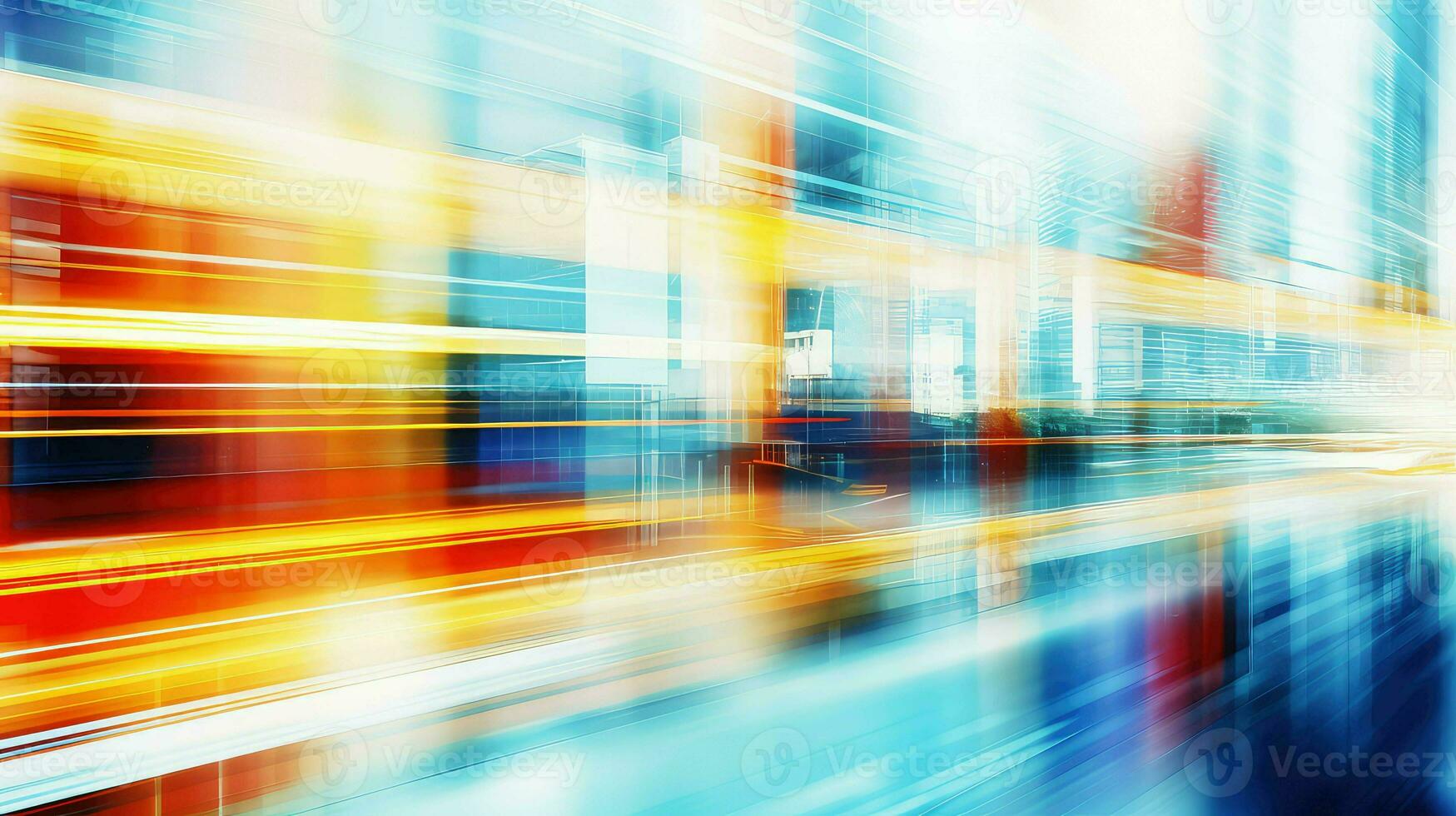 AI generated abstract blur business background photo