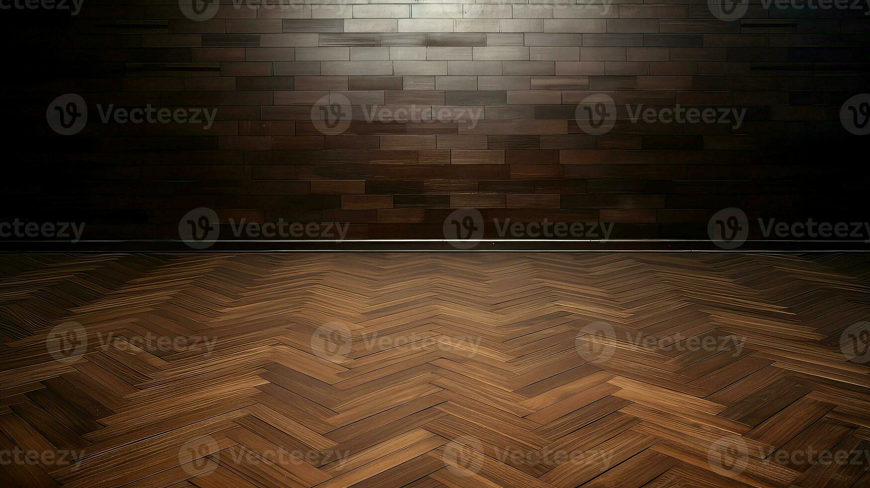 AI generated clean floor empty background photo