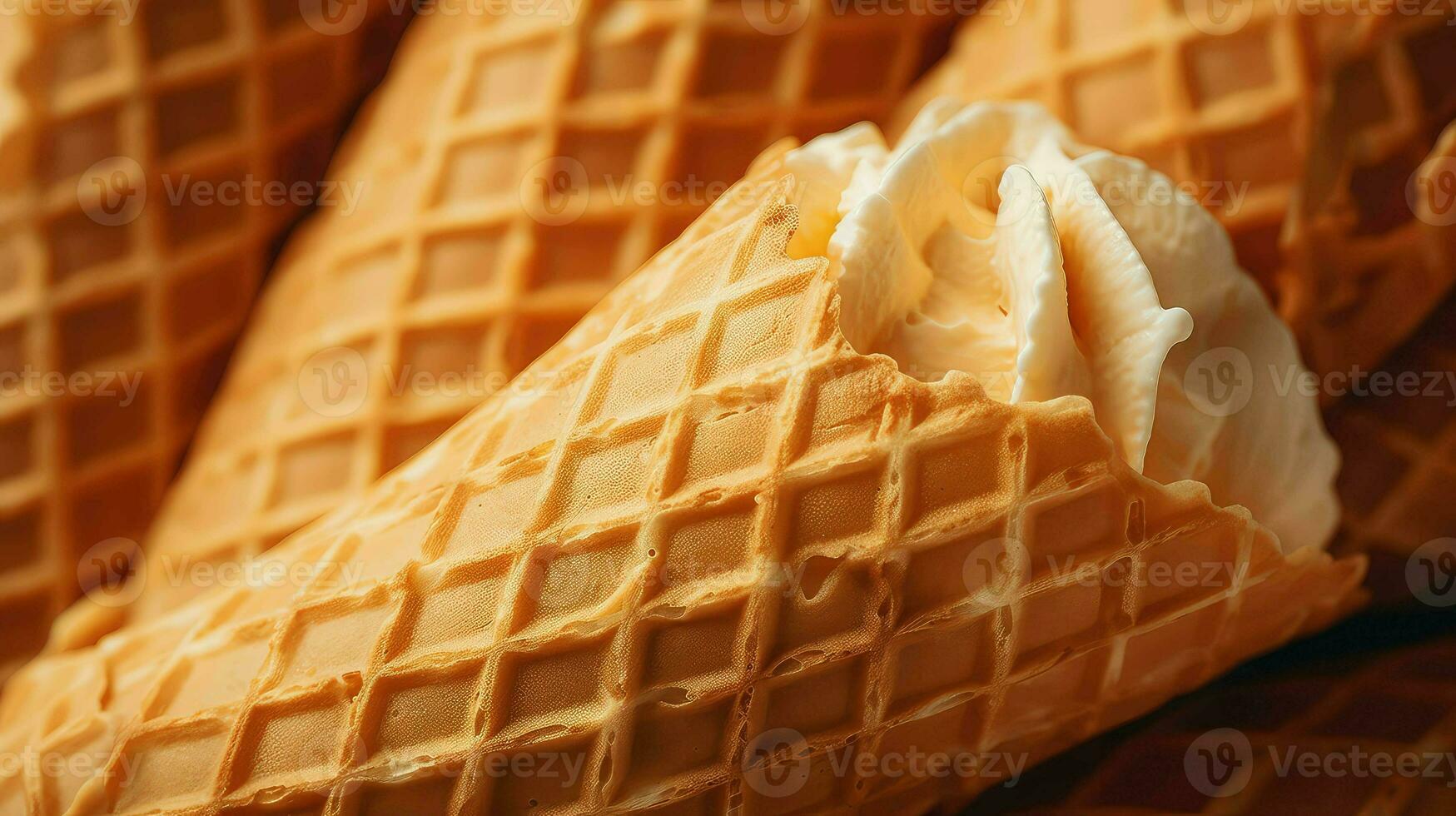 ai generado caramelo ingrediente hielo crema foto