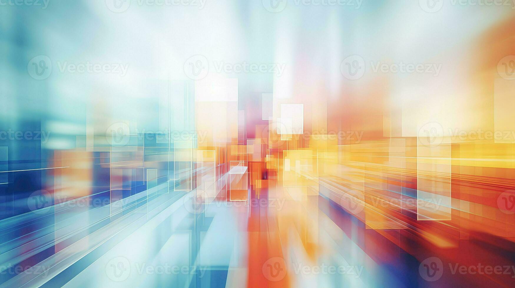 AI generated success blur concept business photo