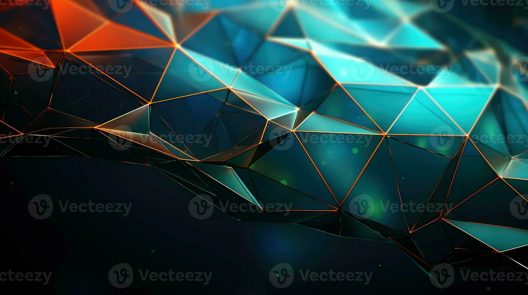 AI generated geometric shape digital background photo