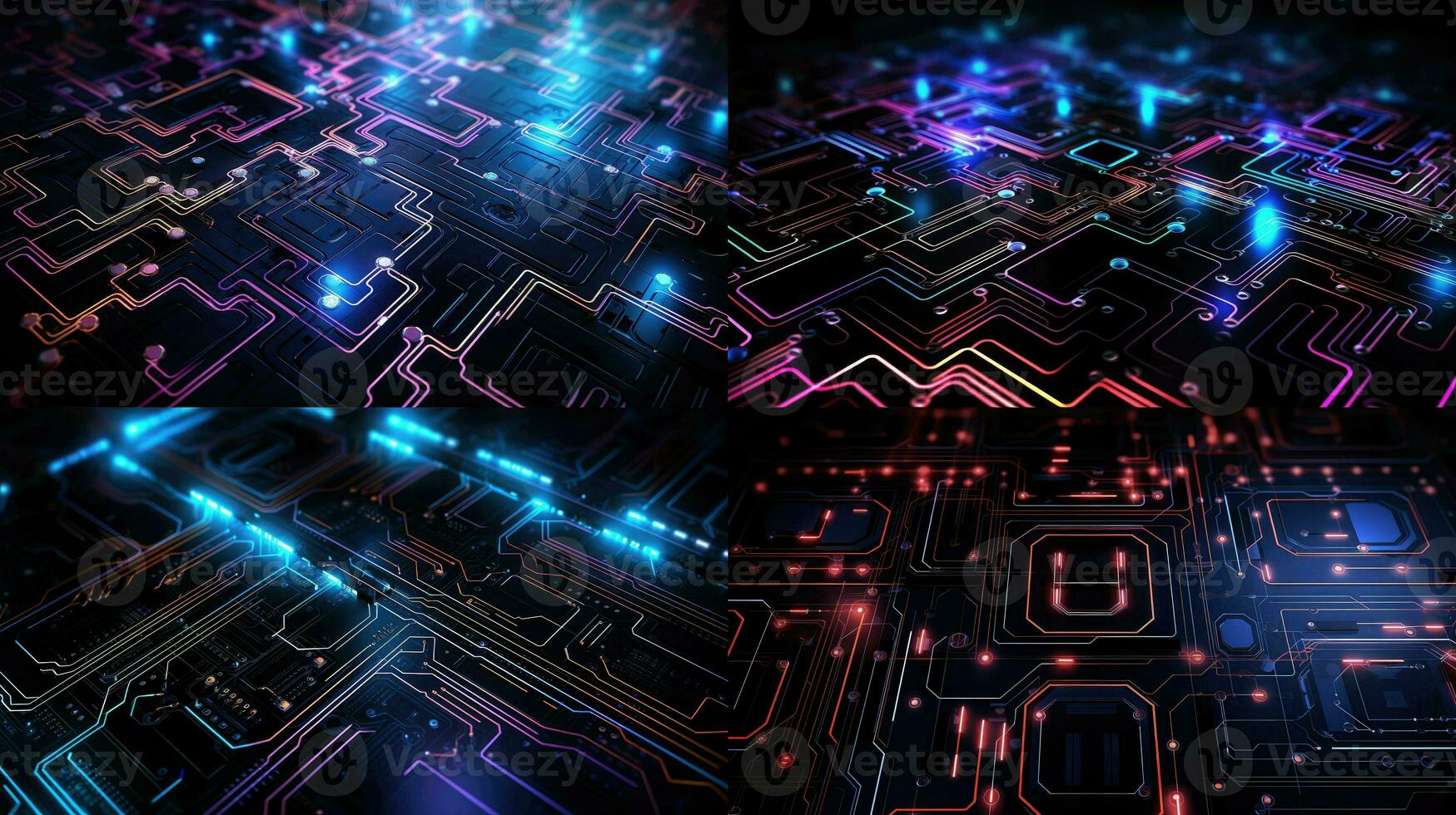 AI generated modern design digital background photo