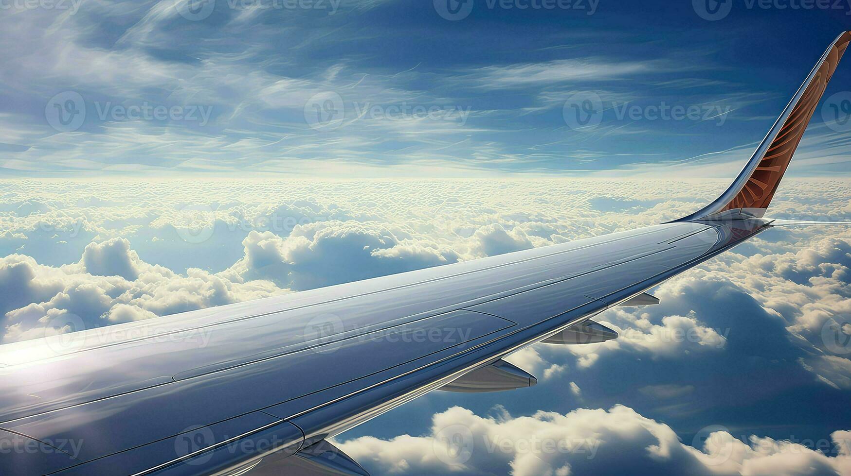 AI generated cabin air airplane backgtound photo