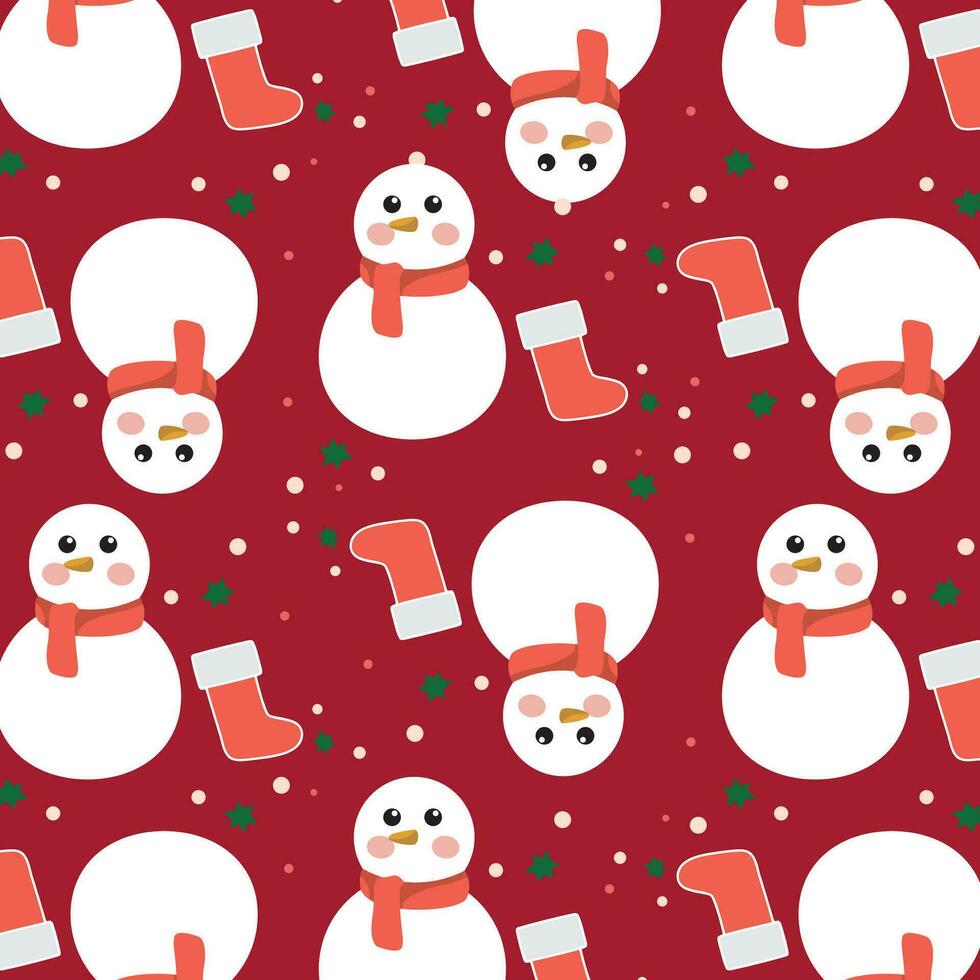 Christmas pattern background Gift wrapping paper Vector illustration