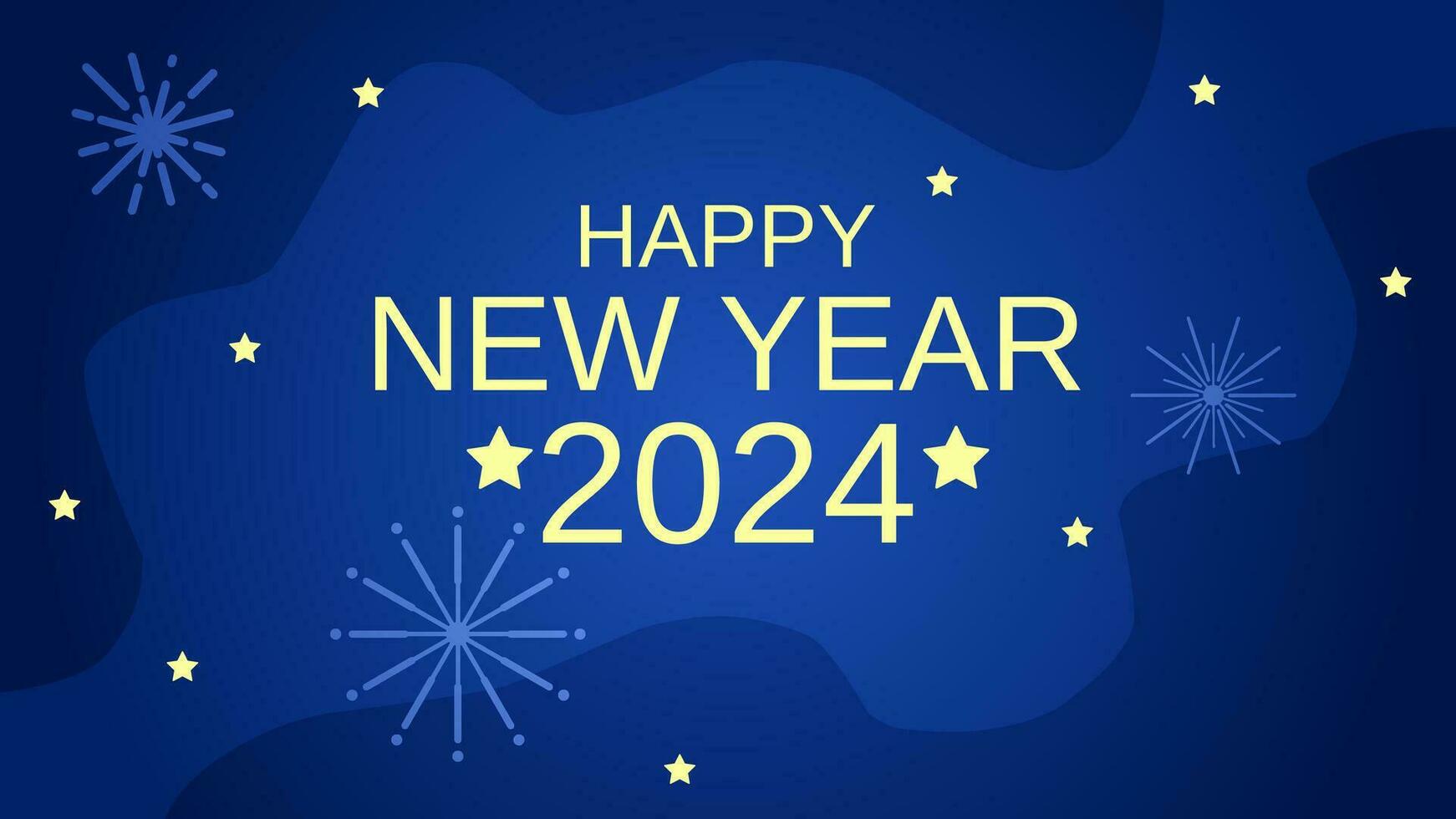 Happy new year 2024 background. New year vector background for event, festival, card or decoration. Background for new year celebration in december