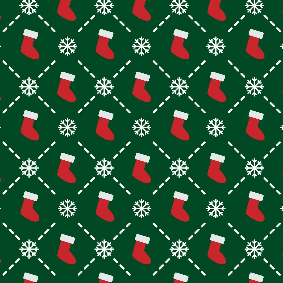 Christmas pattern background Gift wrapping paper Vector illustration