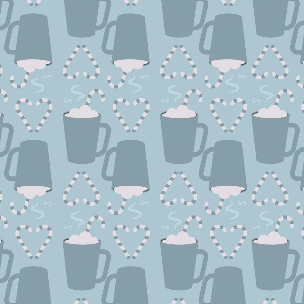 Colored winter pattern background Vector illustration