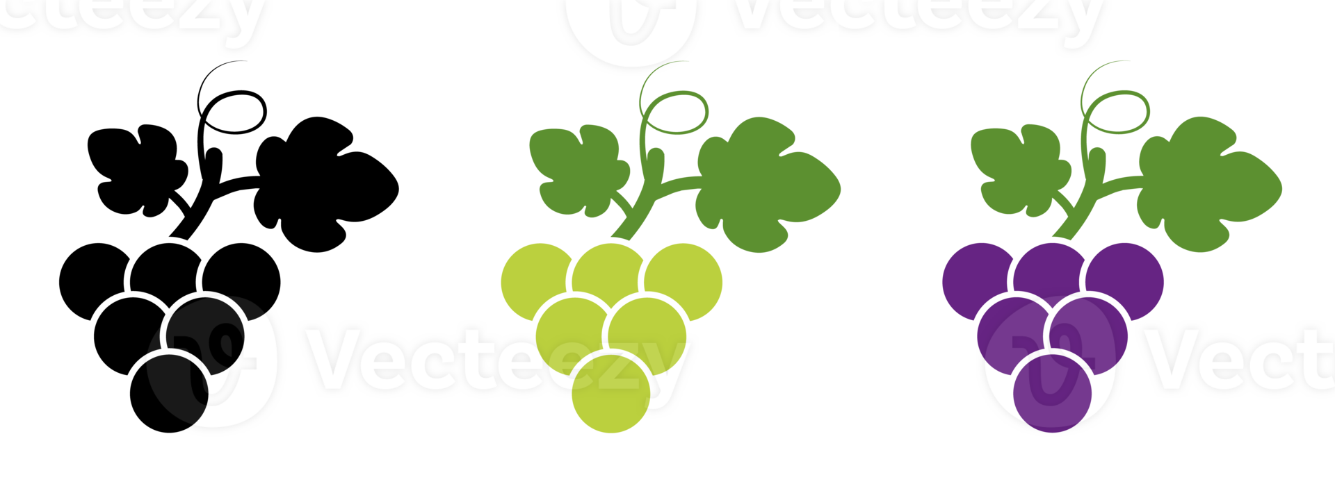 Grape icon. Grape icon set. Grape Icon Food Fruits. Different wine grapes. Bunch of grapes in simple flat style. Grape symbol and sign. png