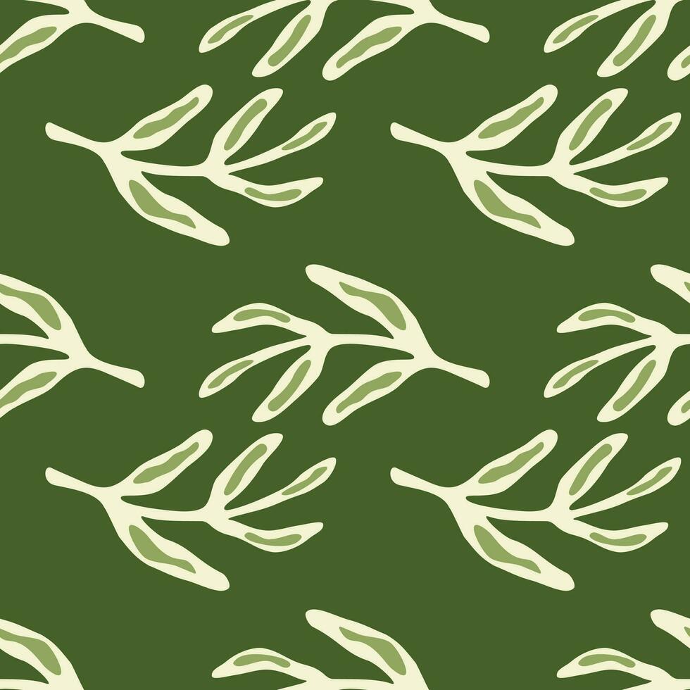 Elegant seamless leaf pattern. vector