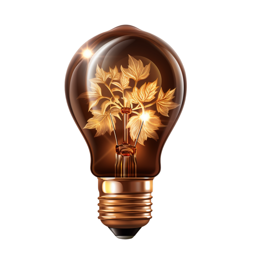 AI generated Light Bulb Flower png