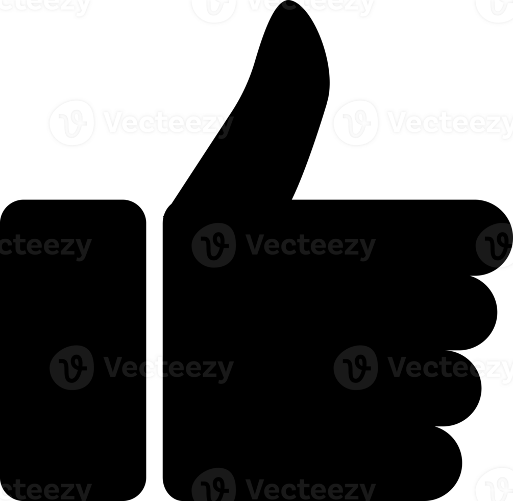 Thumbs up. Like icon for graphic design, logo, web site, social media, mobile app, ui illustration png