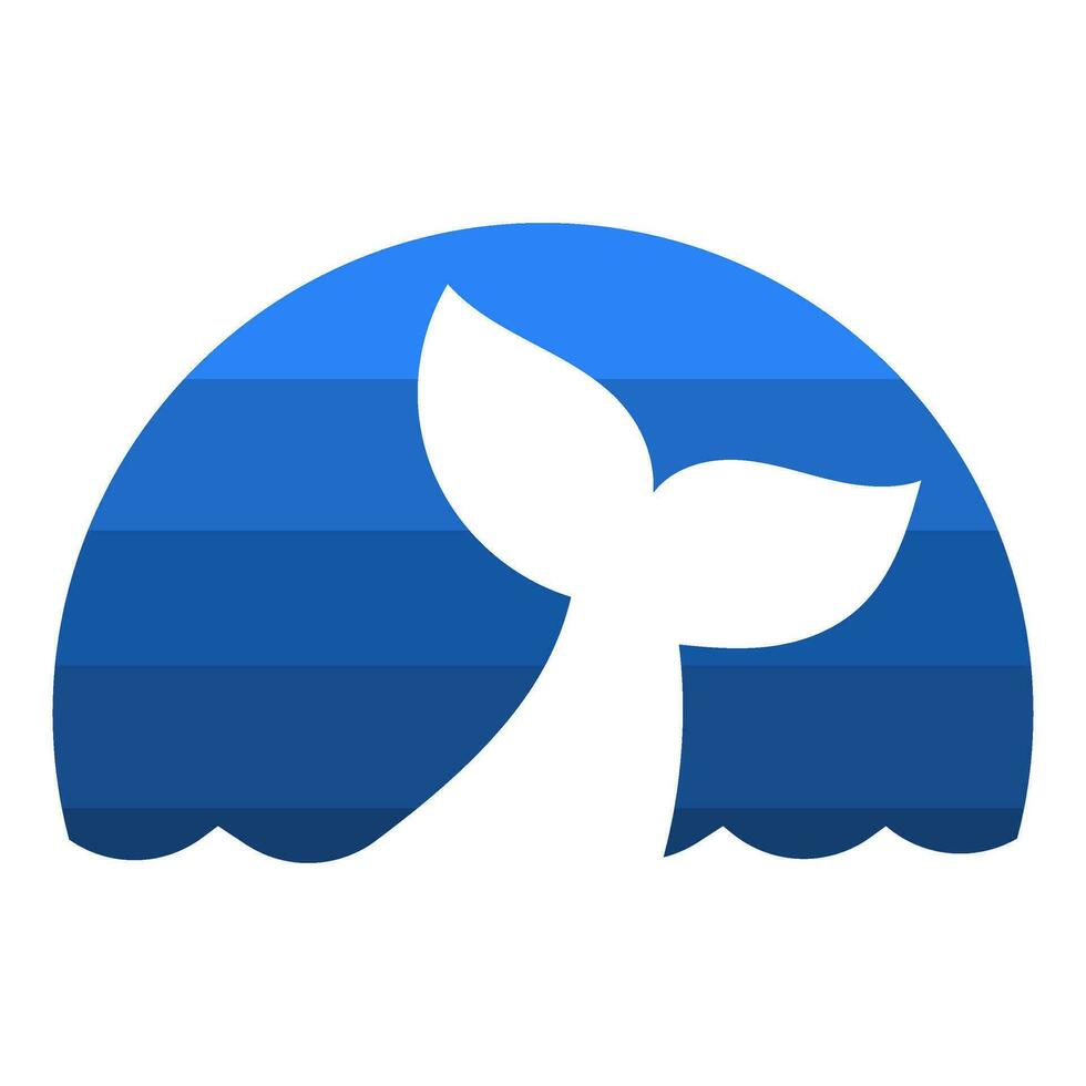 whale vector logo