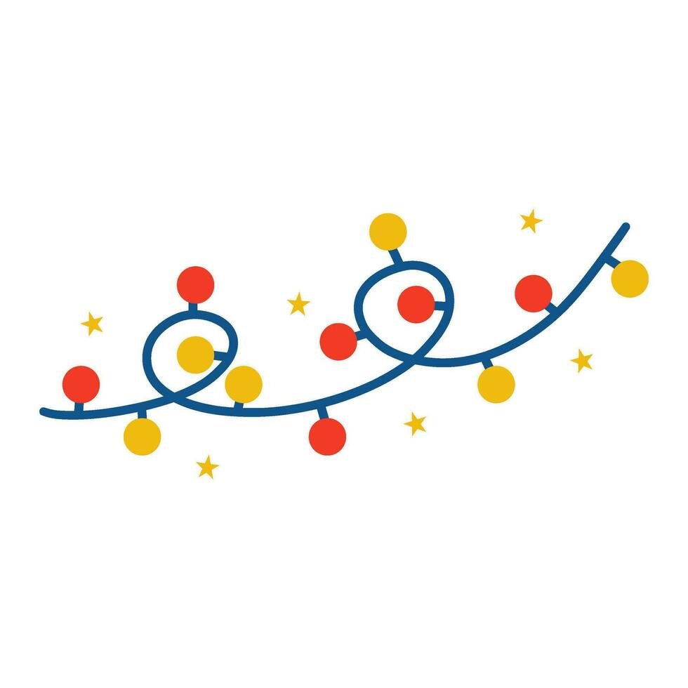 christmas bulb decorations vector illustration