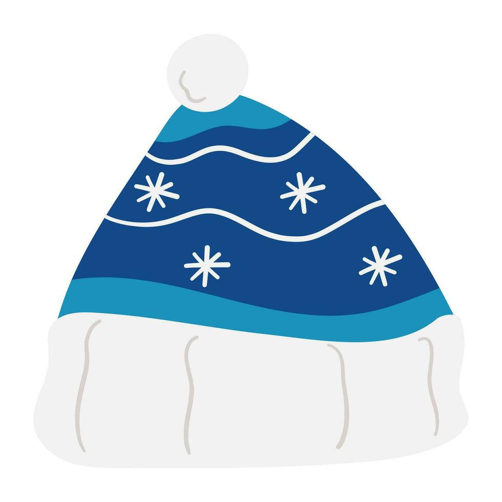 winter beanie christmas illustration vector