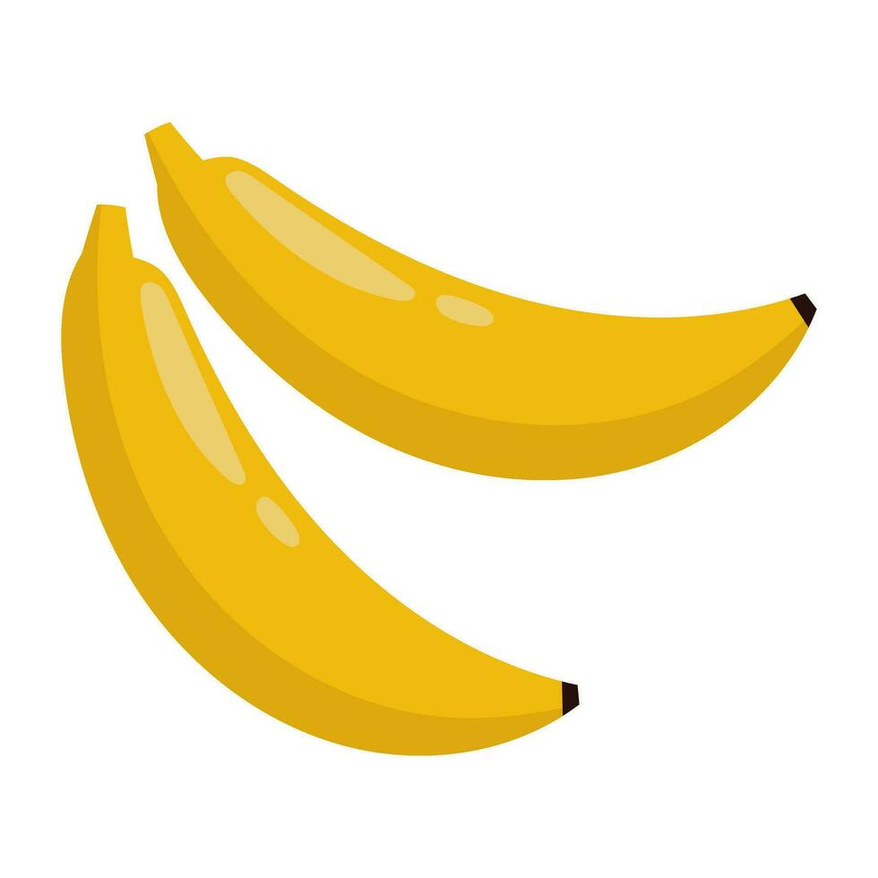 fresh bananas fruit illustration vector