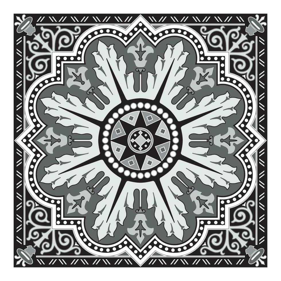 Decorative arabesque and ornamental mandala symbols set isolated vector
