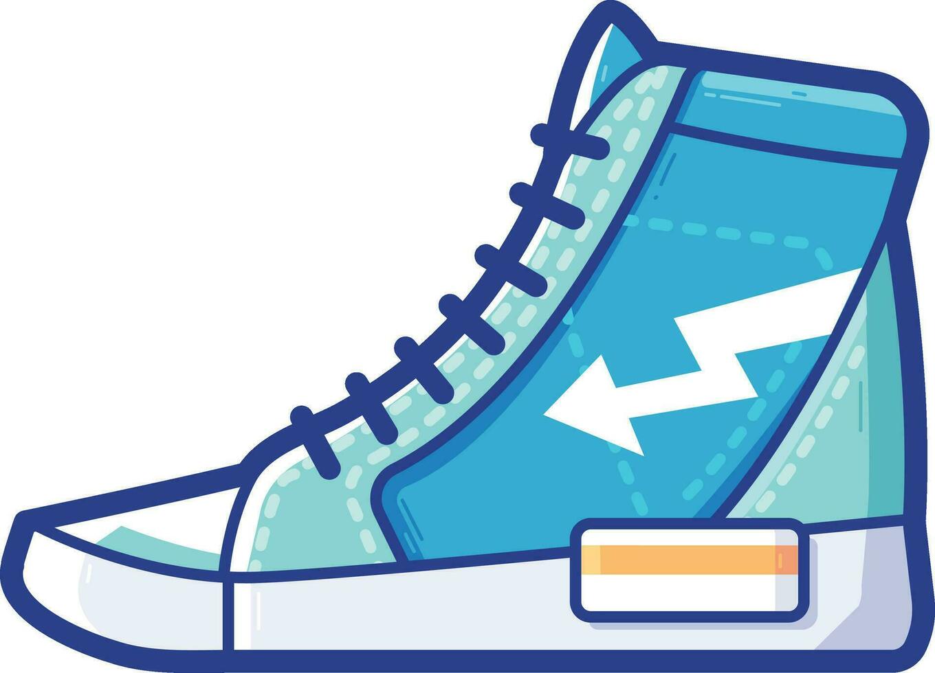 canvas shoe  illustration design, art and creativity vector