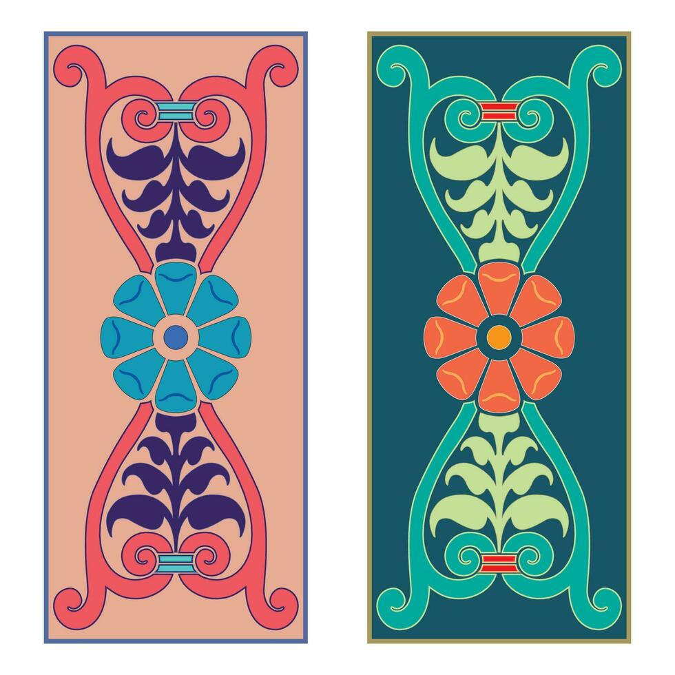Vintage floral classic calligraphic retro vignette scroll frames ornamental design elements black set isolated vector