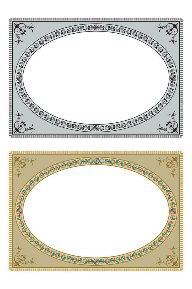 Hand drawn horizontal banners set with retro style ribbons decoration elements isolated vector illustration