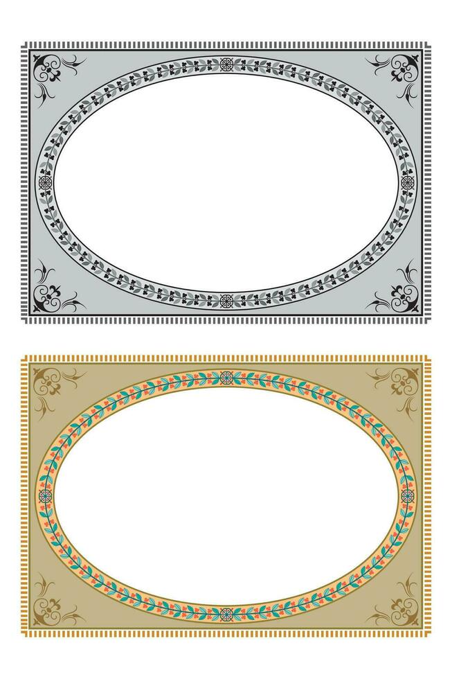 mano dibujado horizontal pancartas conjunto con retro estilo cintas decoración elementos aislado vector ilustración