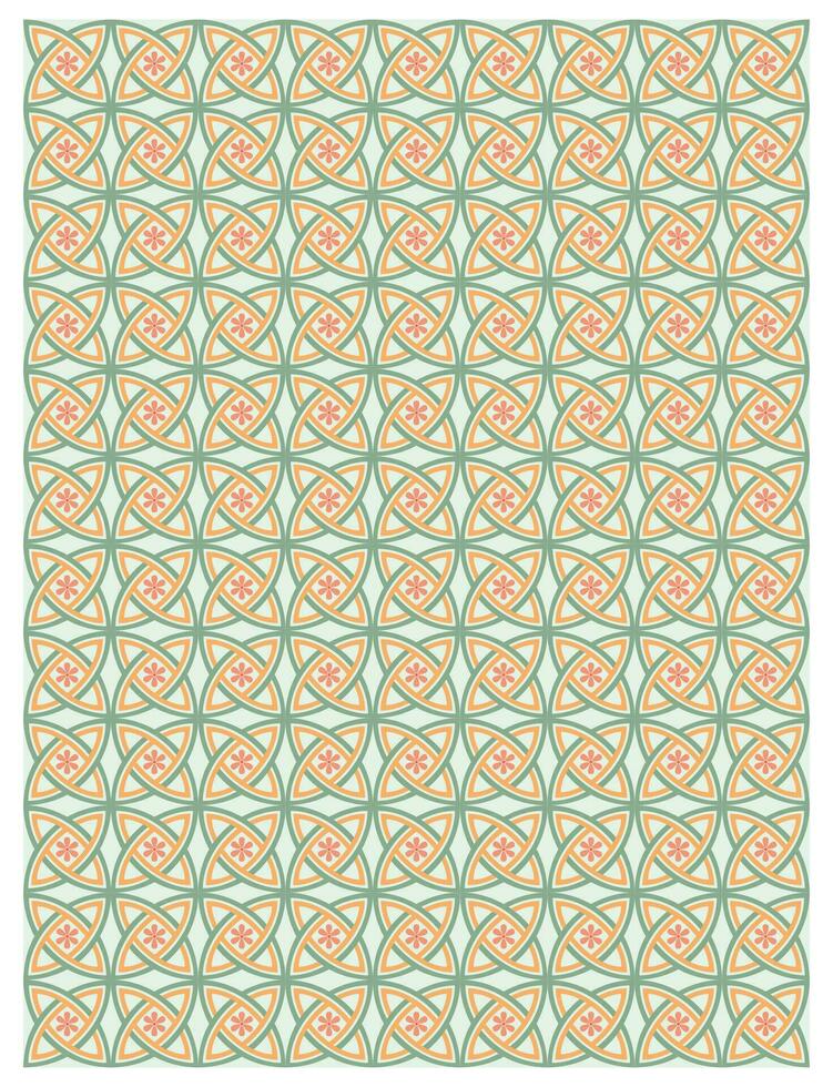 Decorative arabesque and ornamental mandala background set isolated vector