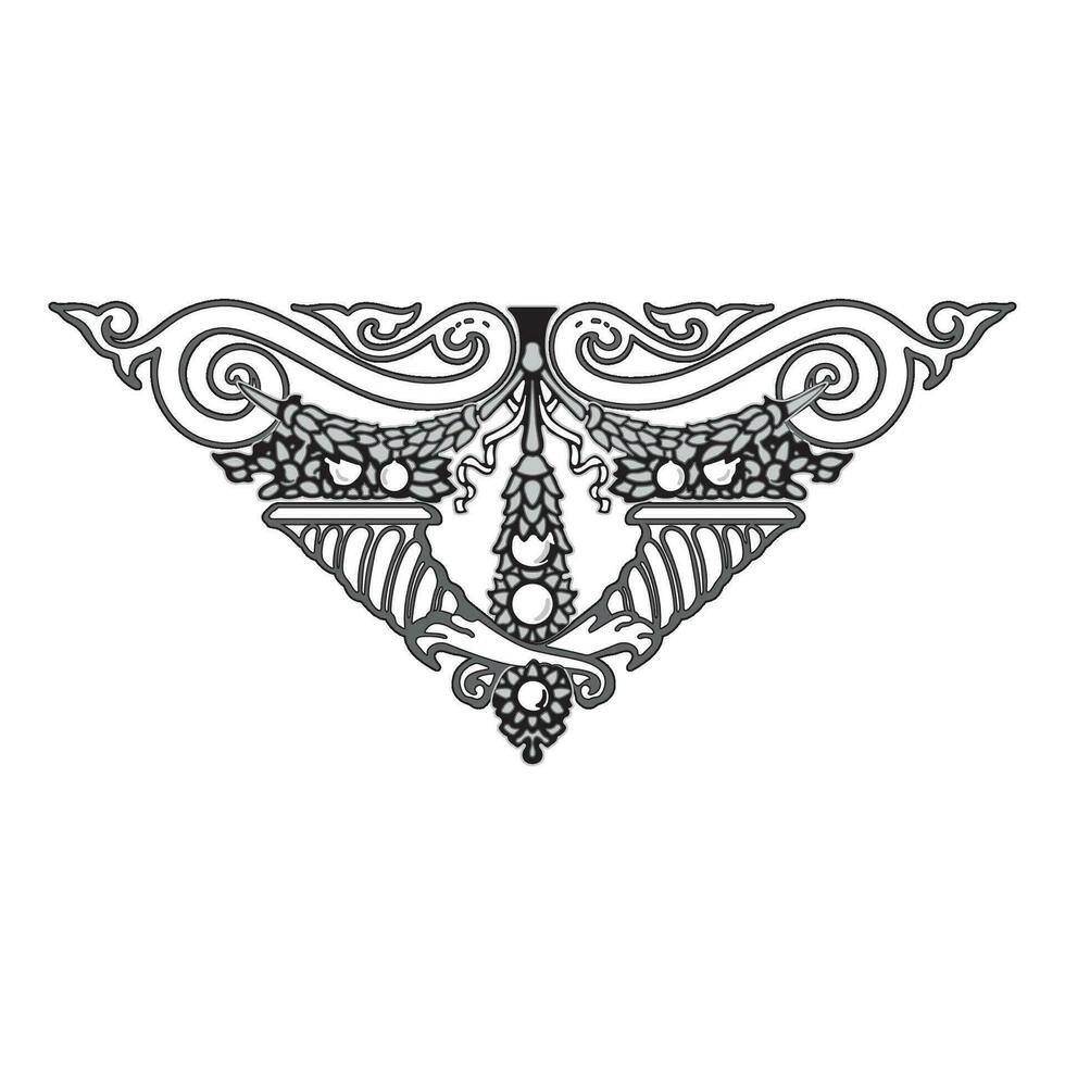 retro diseño original floral Clásico emblemas pizarra conjunto aislado vector