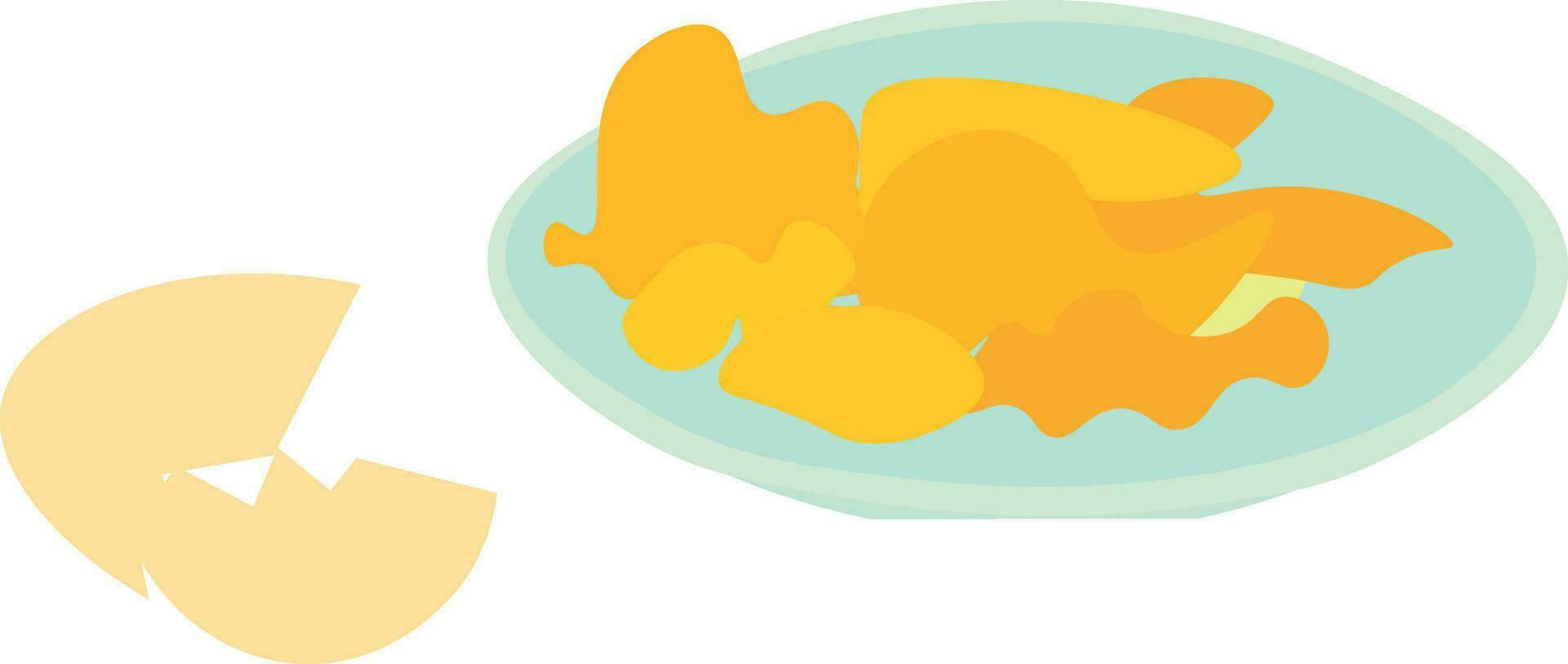 scrambled eggs illustration design, art and creativity vector