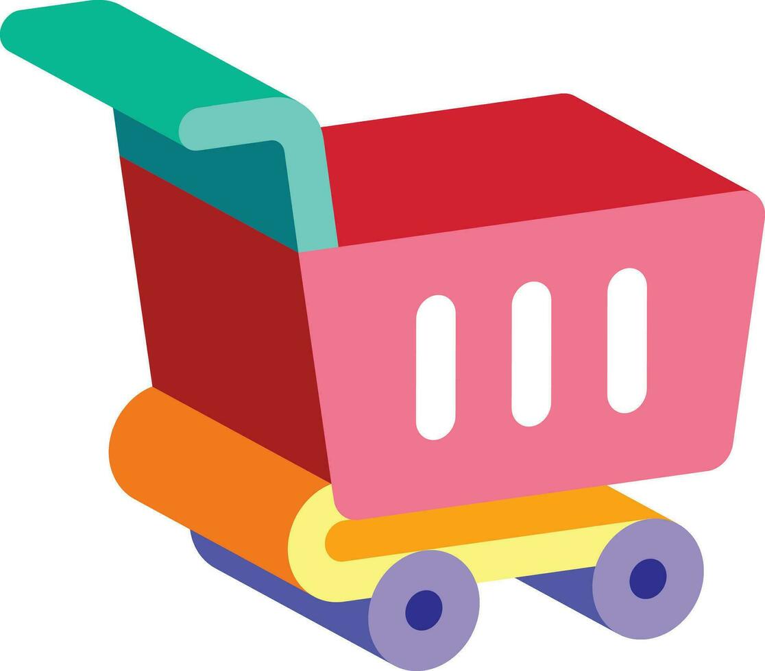 surface shopping cart  illustration design, art and creativity vector