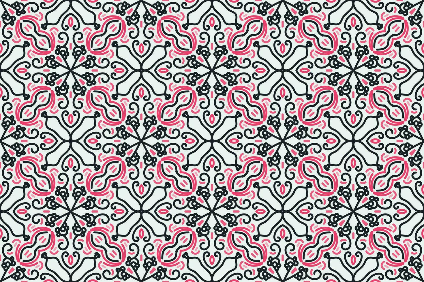 arabic pattern. balack, pink and white background with Arabic ornaments. Patterns, backgrounds and wallpapers for your design. Textile ornament. Vector illustration.