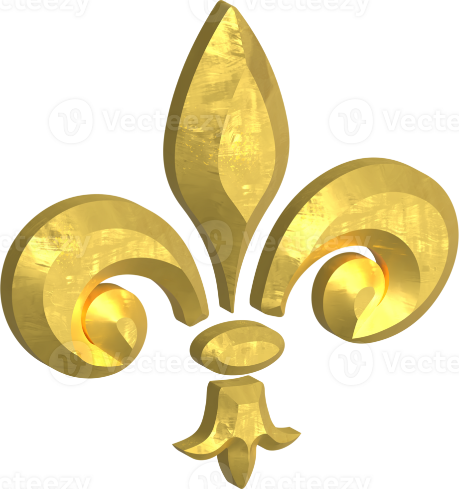 Golden lily illustration. Hand drawn picture png