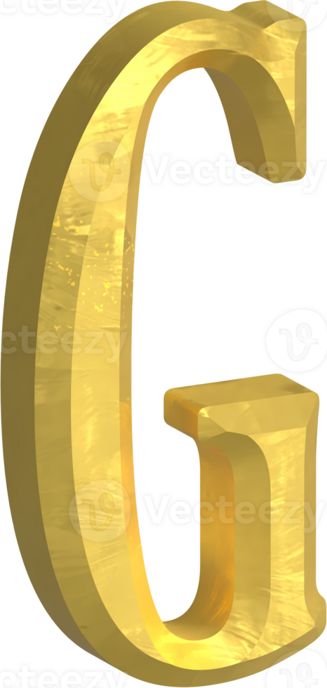 Golden letter illustration png