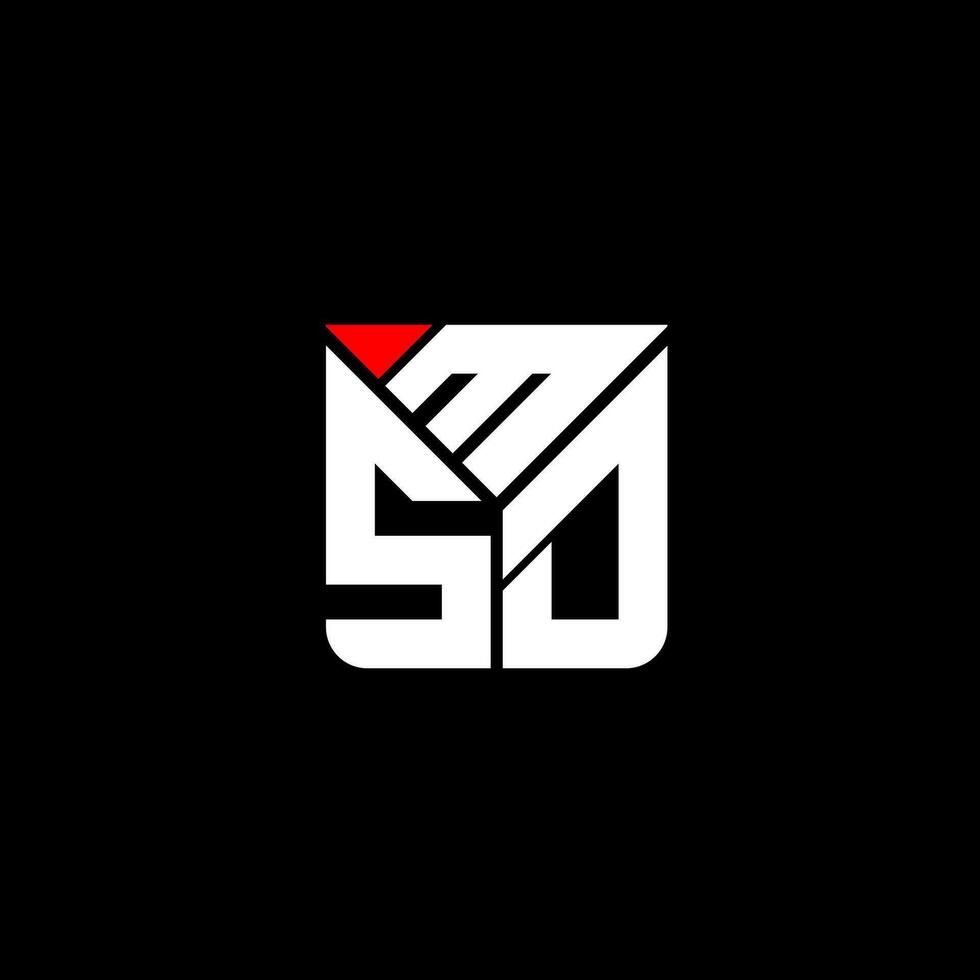 msd letra logo vector diseño, msd sencillo y moderno logo. msd lujoso alfabeto diseño