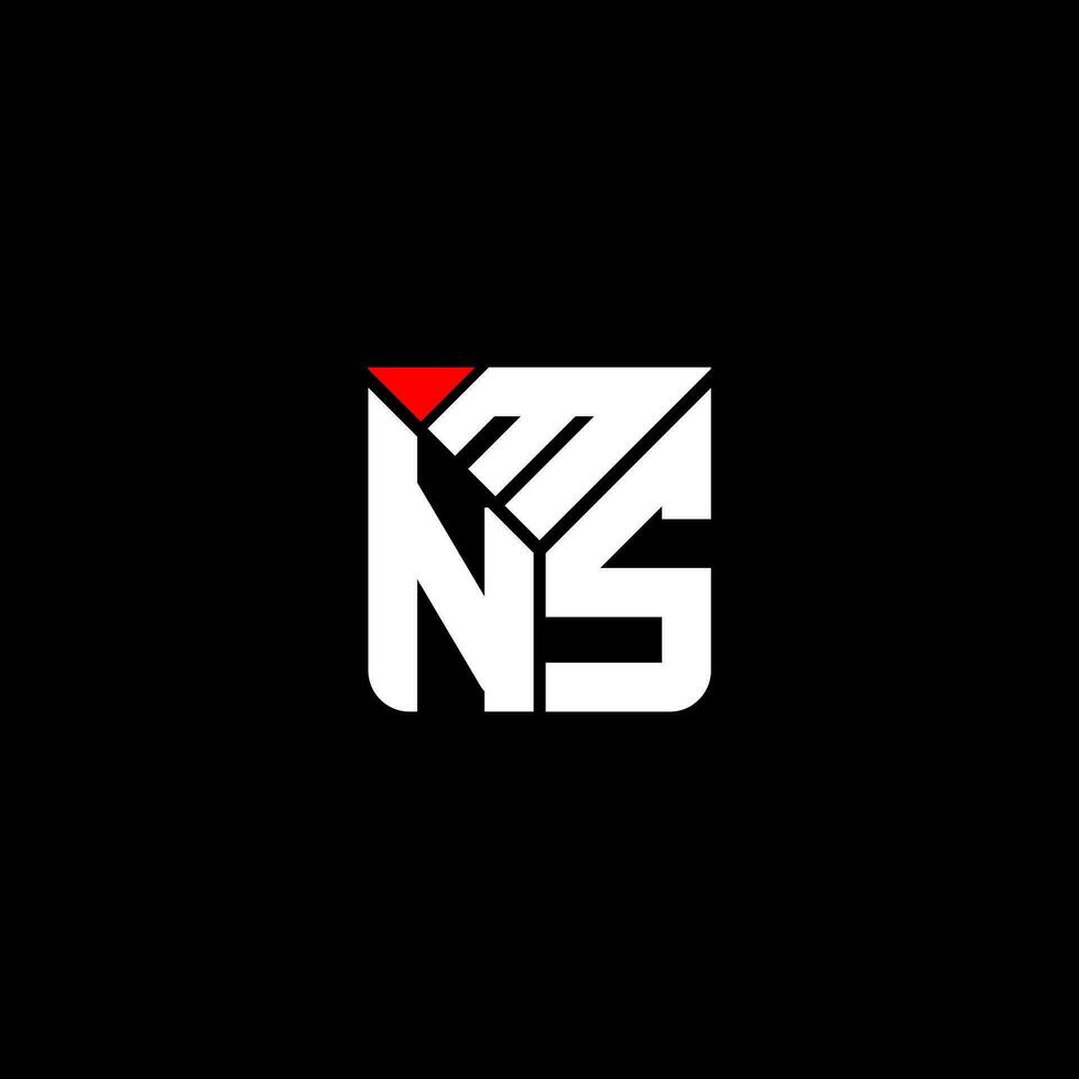 MNS letter logo vector design, MNS simple and modern logo. MNS luxurious alphabet design