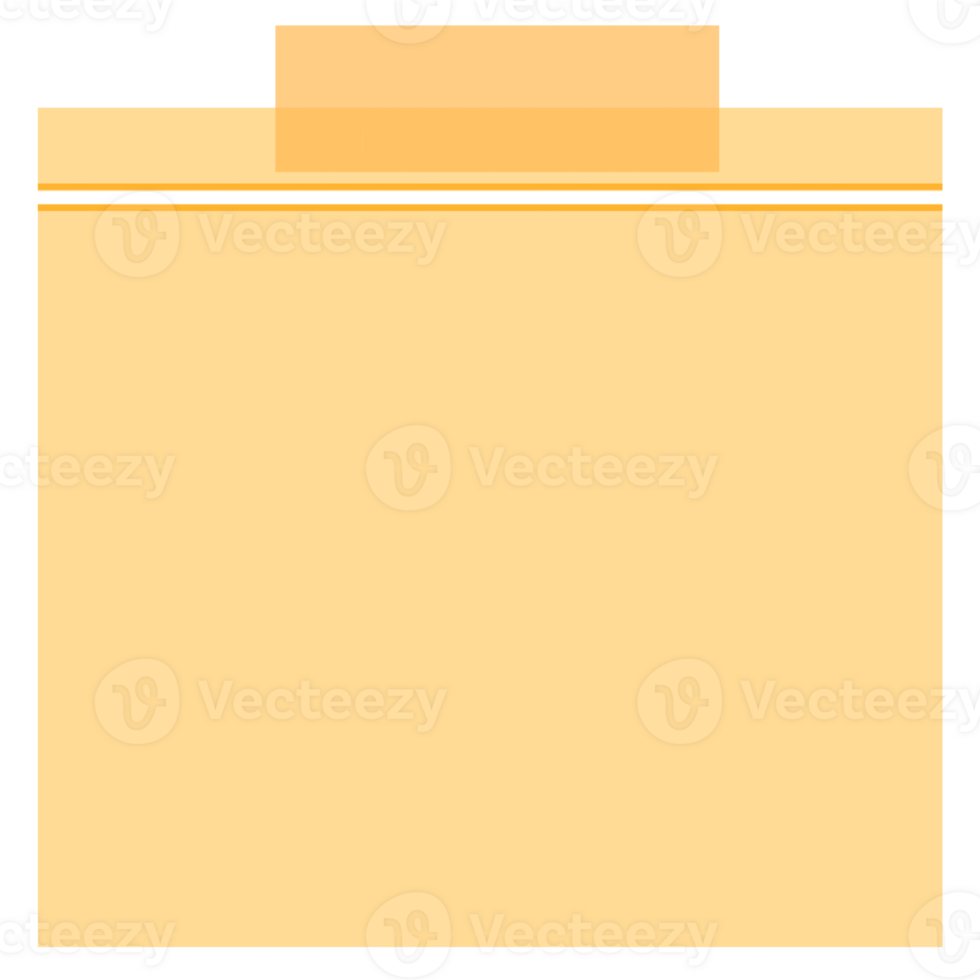 Orange sticky notes png