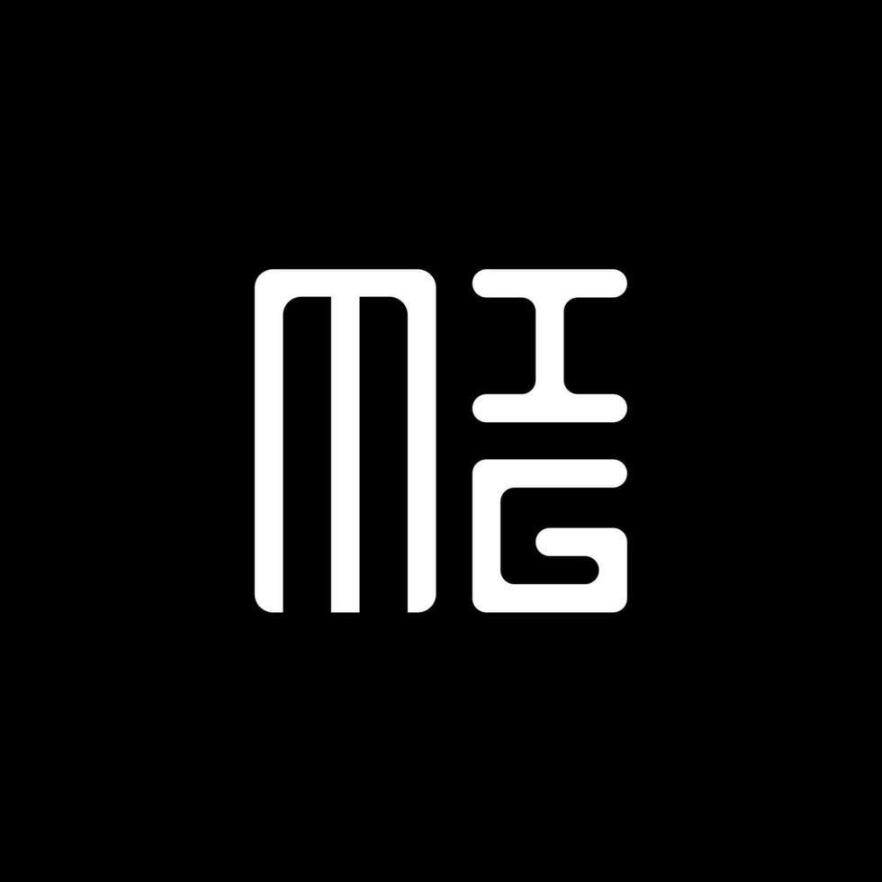 MIG letter logo vector design, MIG simple and modern logo. MIG luxurious alphabet design